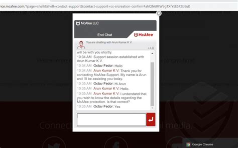 mcafee live chat